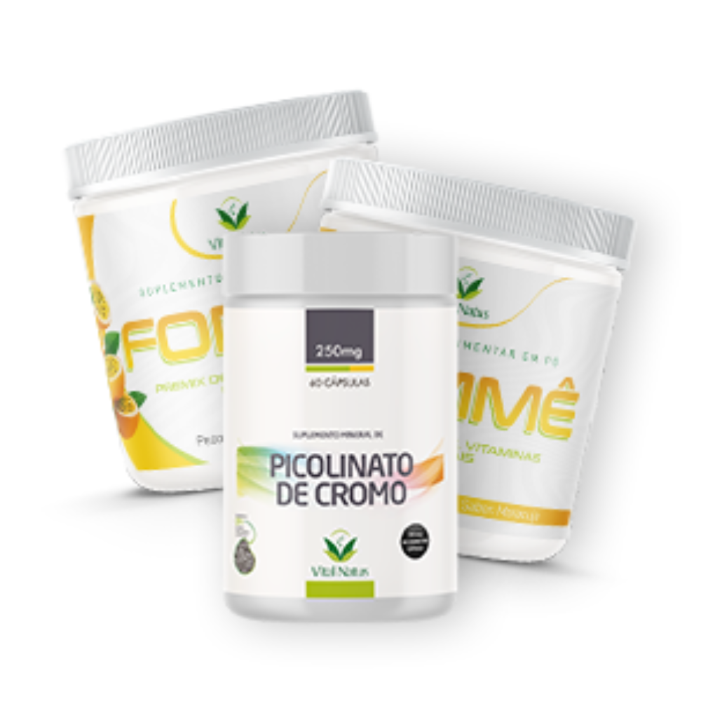 COMBO: 2 FOMÊ + 1 PICOLINATO DE CROMO