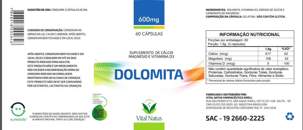 DOLONATUS  620mg PT  C/ 60 CÁPSULAS