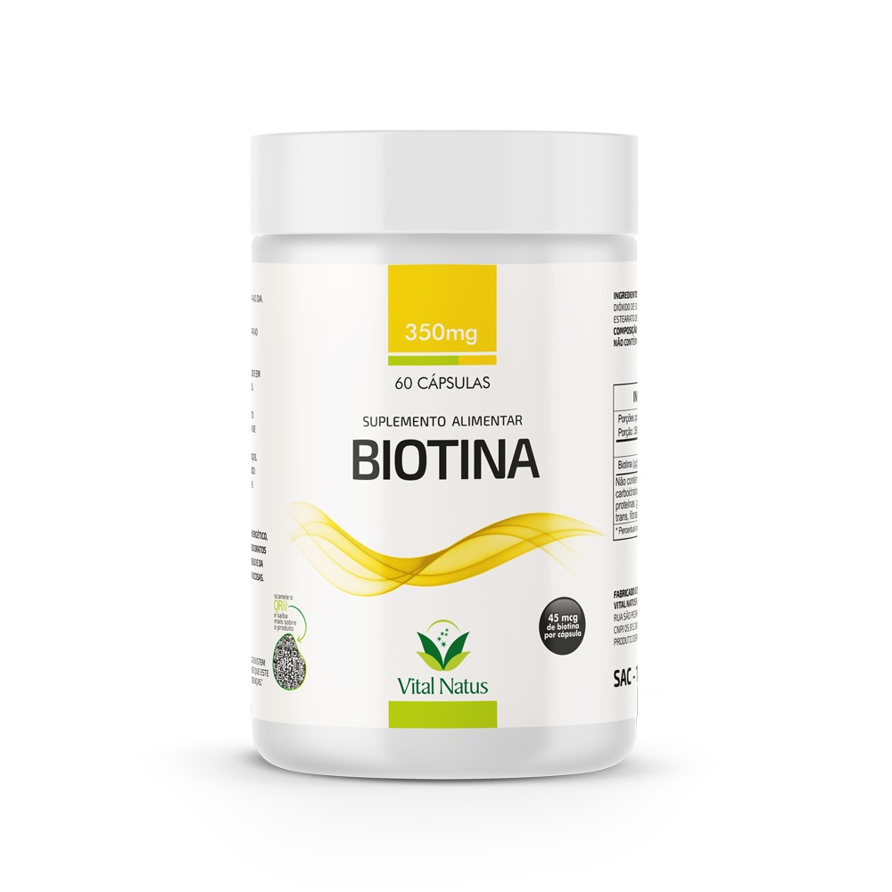 BIOTINA 350mg C/ 60 CAPSULAS