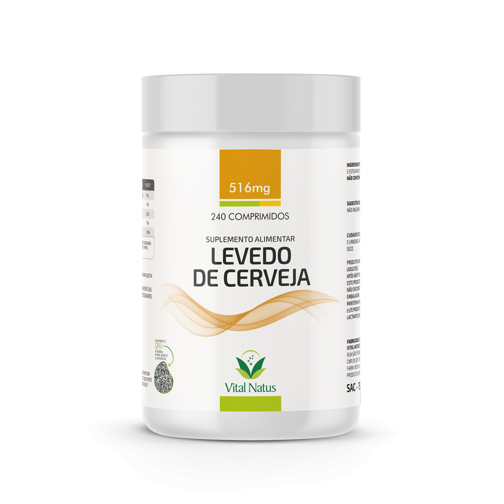 LEVEDO DE CERVEJA 516mg  C/240 COMPRIMIDOS