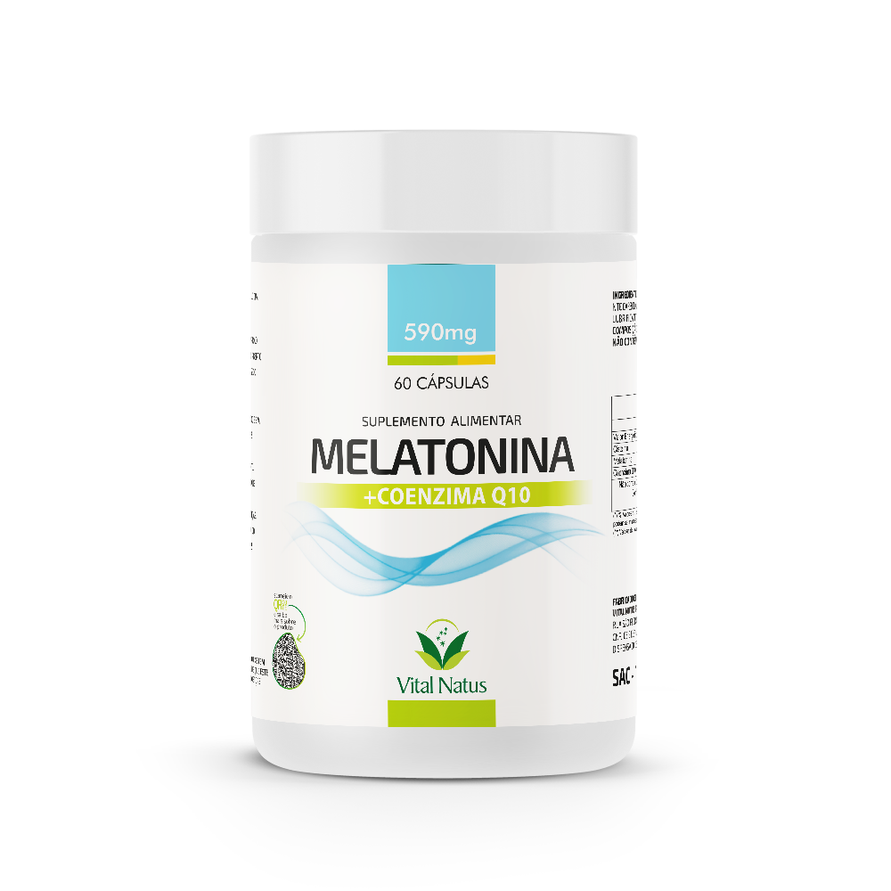 MELATONINA + COENZIMA Q10 590mg C/ 60 CÁPSULAS