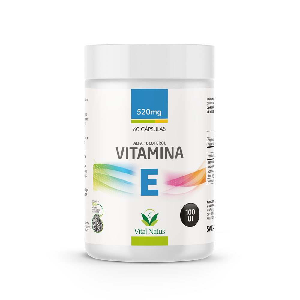 VITAMINA E 100mg C/ 60 CÁPSULAS - 100UI