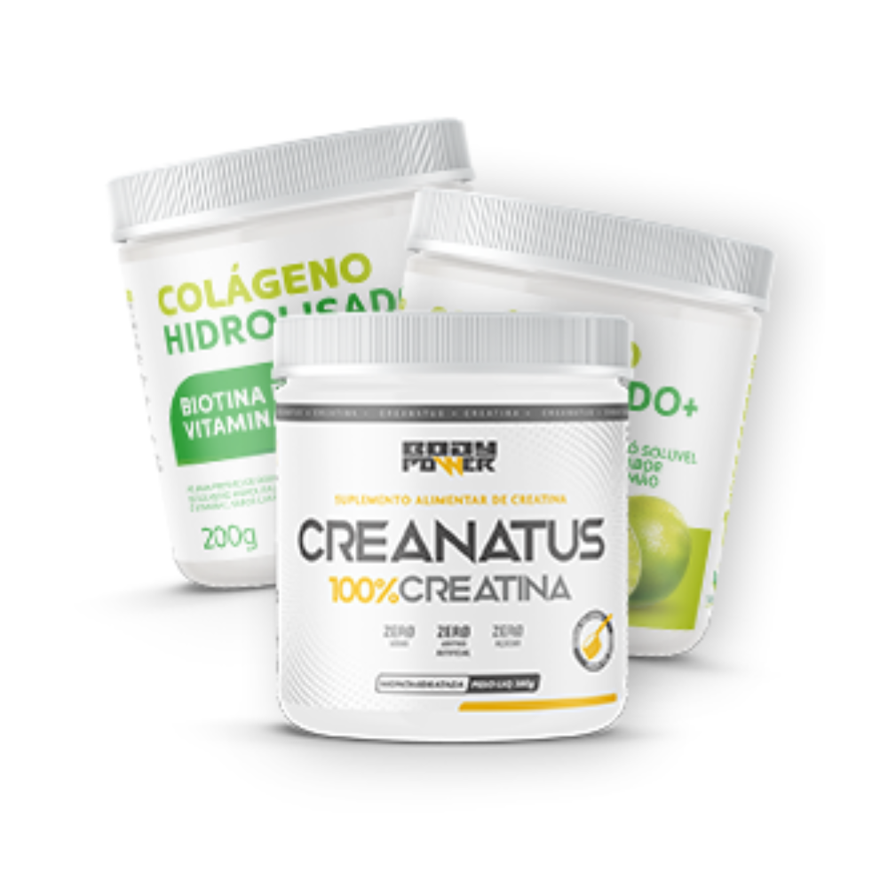 Combo: 2 Colágenos sabor Limão + 1 Creatina