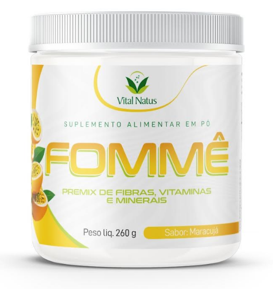 FOMME PREMIX DE FIBRAS SABOR  MARACUJA - 260g
