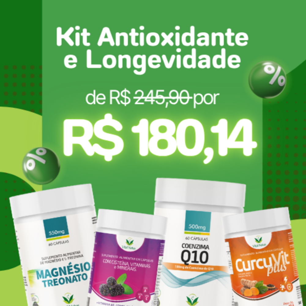 Kit Antioxidante e Longevidade