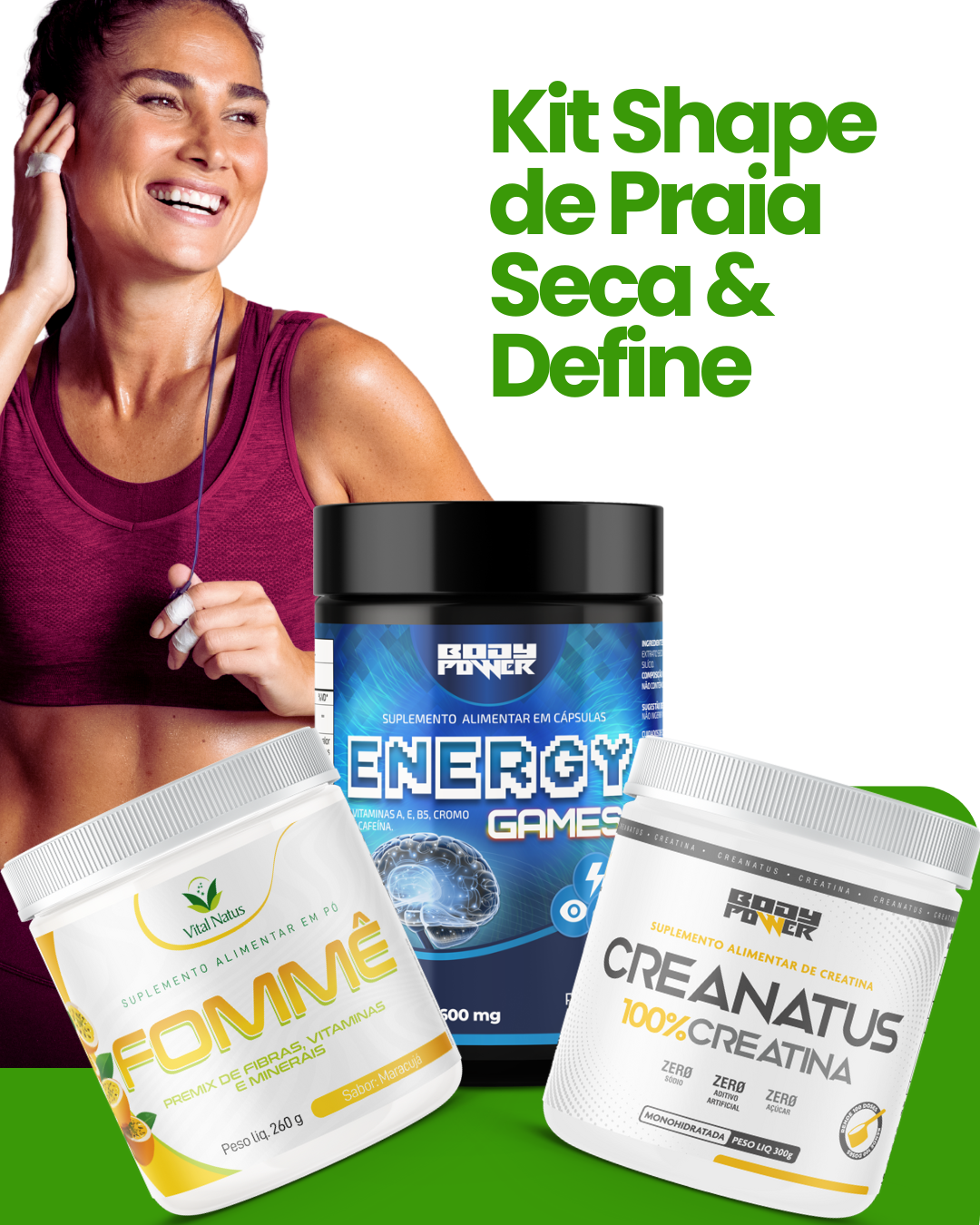 KIT Shape de Praia - Seca & Define