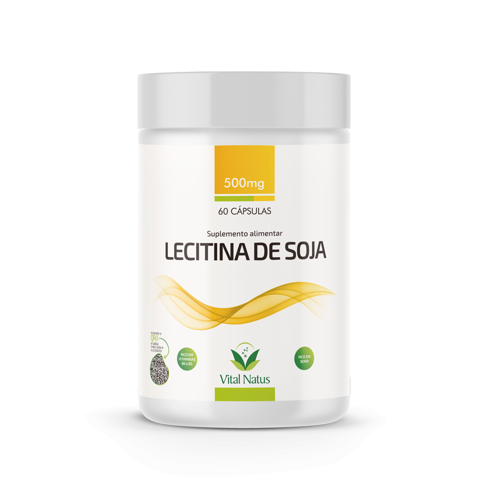 LECITINA DE SOJA + BORAX + VITAMINAS 500mg C/ 60 CÁPSULAS