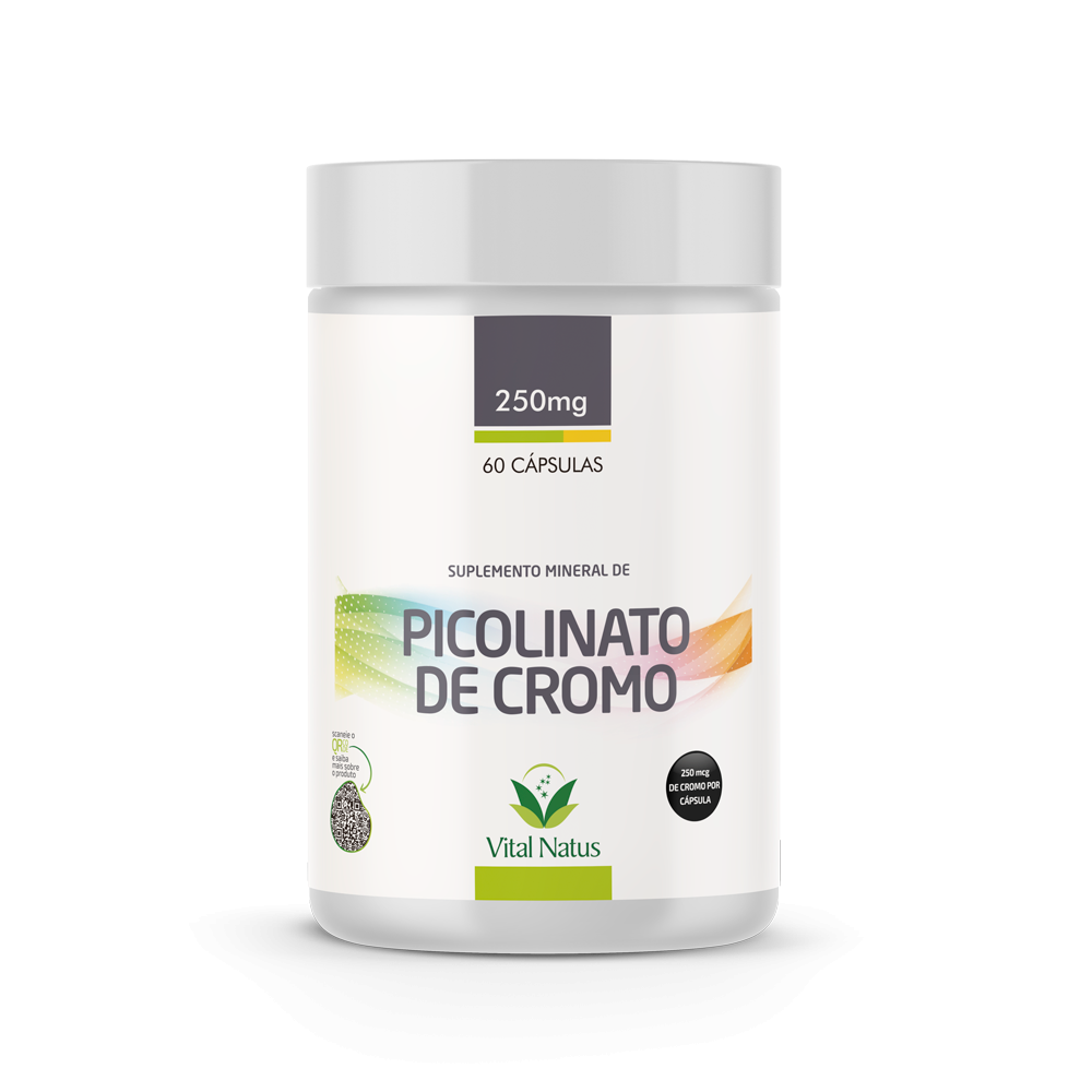 PICOLINATO DE CROMO 250mg C/ 60 CAPSULAS