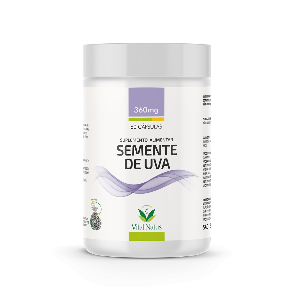 SEMENTE DE UVA 360mg C/ 60  CAPSULAS